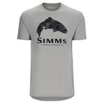 Simms Trout Regiment Camo Fill T-Shirt Cinder Heather - S