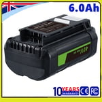 For Ryobi 40V 6.0 Power Tools Battery Pack High Capacity OP4060 BPL3626 BPL3626D