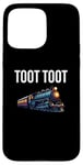 Coque pour iPhone 15 Pro Max Œuvre d'art amusante en train de Noël Toot Tut Toot