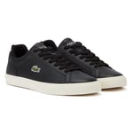 Lacoste Lerond Pro 222 1 Mens Trainers - Black Leather - Size UK 7