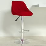 Prolenta Premium - Furniture Limited - Tabouret de bar Rouge bordeaux Velours