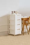 Drawer Bedroom Bedside Cabinet White Nightstand Side Table