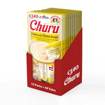 INABA Churu - Friandises pour Chats en Purée au Poulet et Fromage - Délicieux Snacks pour Félins - Texture Lisse et Onctueuse - Nourriture pour Chats - 48 Tubes x 14g