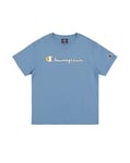 Champion Legacy Play With Graphics B (306911) - SS Crewneck T-Shirt, Turquoise Blue (CBU), 9-10 years (M) Boys FW24