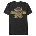 Nintendo Men's Just Bowser T-Shirt, Black, XXXXL