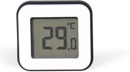 Hcn0075, Thermomètre Digital, Hygromètre Intérieur, Instrument Météorologique, Digithermo Magnet, Hygrométrie En%, Thermomètre En °C Hygro, Noir Et Blanc