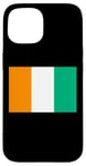 Coque pour iPhone 15 Drapeau de la Côte d'Ivoire Fier Patriote Souvenir Fan Patriotique