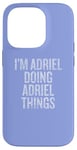 Coque pour iPhone 14 Pro Je suis Adriel qui fait Adriel Things Funny Vintage