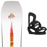 JONES Pack snowboard Jones Men's Tweaker 25 + Fixations Homme Blanc / Orange Jaune taille 156 2025