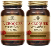 SOLGAR Vitamine C 500 mg à croquer - Framboise/Cranberry Défenses immunitaires Comprimé(S) 2x90 pc(s)