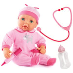 Bayer Design Interactive Doctor Baby Doll Set, Medical accessory, talking, soft body, sounds