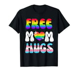 Free Mom Hugs - LGBTQ Gay Pride Month Transgender Flag T-Shirt