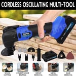 21V Cordless Oscillating Multi tool Detail Sander Grinder With DIY Accessory Kit