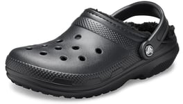 Crocs Unisex Classic Lined Clog, Black, 4 UK Men/ 5 UK Women