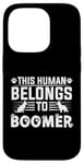 Coque pour iPhone 14 Pro Nom de chien Boomer Cadeau personnalisé pour animal domestique appelé Boomer