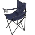 Yongqing - Pliante Chaise De Camp,Siège Pliant et Portable, jardin Portable président de pêche pliante président plage Avec Porte-Boisson Sac-Marine