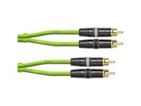 Cordial Ceon Dj Rca 1.5 G Audio Connector Cable [1X Rca - 1X Rca] 1,50 M Grön (Neon)