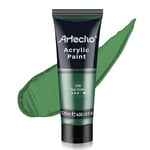 Artecho Peinture Acrylique 120ml Vert Gazon, Acrylic Paint, Peinture pour Toile, Tissu, Bois, Roche, Papier, Verre.