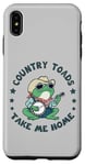 Coque pour iPhone XS Max Cool Cowboy Toad jouant de la musique, Country "Toads", Take Me Home