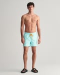 GANT - Badeshorts til herre turquoise mist