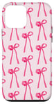 Coque pour iPhone 12 mini Cute Pink Ribbons Pastel Aesthetic Bows Pattern