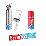 Firexo Home Working Fire Safety Pack - Multipurpose Fire Extinguisher Pack for ALL FIRES