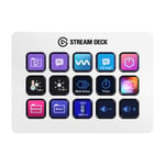 Elgato Stream Deck Mk.2 redigeringskonsol, hvid