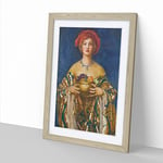 The Golden Bowl By Frank Cowper Cadogan Classic Painting Framed Wall Art Print, Ready to Hang Picture for Living Room Bedroom Home Office Décor, Oak A3 (34 x 46 cm)