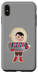 iPhone XS Max Eskimo Pie Character Holding Large Ice Cream Retro Silver Case