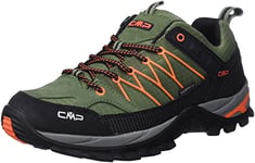 CMP Homme Rigel Low Trekking Shoe WP Chaussure de Marche, Torba-Flash Orange, 44 EU