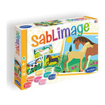 Sentosphère Sablimage 3908870 Kit de bricolage pour enfants Motif chevaux