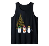 Musical Penguins Singing Carols Christmas Penguin Lover Tank Top