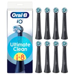 Oral B - Oral-B iO Ultimate Clean Tandborsthuvuden - Svart - 8 st