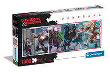 Clementoni- Dungeons & Dragons Panorama Dragons-1000 Pièces-Puzzle, Divertissement pour Adultes-Fabriqué en Italie, 39736