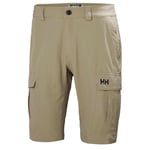 Helly Hansen Mens Hh Qd Cargo 11" Shorts, Fallen Rock, 36 EU