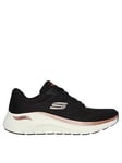 Skechers Arch Fit Engineered Mesh Lace-Up W/ Air-Cooled Mf - Black, Black, Size 3, Women