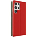 Magnetic Flip Case for Samsung S23 Ultra Smart Collection Red