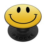 Mr. Happy Smiley Smile Face Funny Humor Cute Positive Laugh PopSockets PopGrip: Swappable Grip for Phones & Tablets PopSockets Adhesive PopGrip