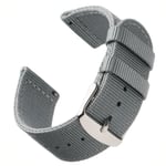 Bofink® Nordic Nylon Strap för Fossil Tailor Hybrid - Grå