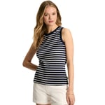 Joules Womens Harbour Crew Neck Vest Top - Navy - Size 16 UK