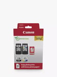 Canon PG-510/CL-511 Inkjet Printer Cartridge Multipack, Pack of 2, with GP-501 Glossy Photo Paper, 10 x 15cm, 50 Sheets