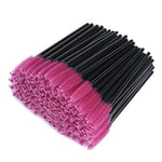 G2PLUS 300PCS Brosses à Cils Jetables,Pinceaux à Cils Jetables,Goupillon Cils,Brosse à Sourcils,Outil de Maquillage Mascara Brosse à Sourcils Applicateur(Rose Rouge)