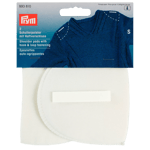 Prym White Set-In Shoulder Pads With Hook And Loop, Small