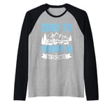 Zero to Snowy in 60 Seconds Mushing Raglan Baseball Tee