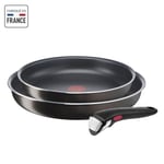 Poeles - TEFAL - Ingenio Easy Plus - 24/28cm - Antiadhésif - Compatible Lave-...