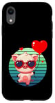 Coque pour iPhone XR Saint Valentin Porcinet Cœur Amoureux Amour Ballon Mignon