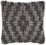 Heckett Lane Darla Cushion Cover, Gris foncé, 45 x 45 cm