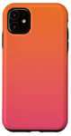 iPhone 11 Ombre Pink Orange Design Case