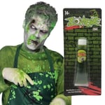 Halloween Fake Green Zombie Ooze Scary Party Spooky Face Make Up Paint Horror