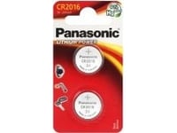 Panasonic Lithium Power Cr-2016El/2B - Batteri 2 X Cr2016 - Li - 90 Mah